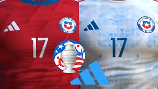 CAMISETAS ADIDAS de CHILE para la COPA AMÉRICA 2024 FILTRADAS [upl. by Eeniffar]