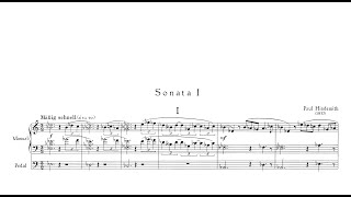 Hindemith 1 Orgelsonate  I Mäßig schnell [upl. by Dorothea]