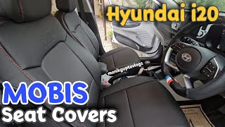 6 Airbag’s Seat Cover Installed in i20 Asta 2024  Hyundai Genuine Mobis Seat Covers [upl. by Notgnirrac]