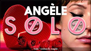 Angèle  Solo LYRICS  ENGLISH amp PAROLES [upl. by Aitsirhc198]