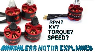 Brushless motor explainedKVRPMTORQUESPEED etc beginners watch the full video [upl. by Osric]