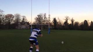 Greg James kicks it with Bath Rugby [upl. by Nnalyrehs]