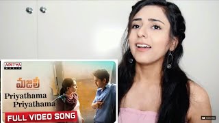 Priyathama Priyathama Song MAJILI Official Song REACTION [upl. by Tanhya286]