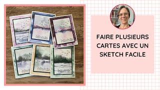 Faire plusieurs cartes rapidement avec un sketch facile [upl. by Lindsey631]