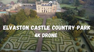 Elvaston Castle Country Park 4K Drone [upl. by Ialokin]