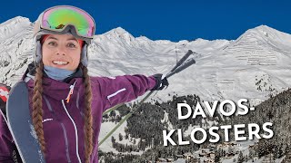 Grandioser Skitag in Davos Klosters Skigebiet mit 300 Pistenkilometern [upl. by Ettezzus]