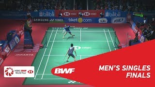 MS  Viktor AXELSEN DEN 1 vs Kento MOMOTA JPN  BWF 2018 [upl. by Ayet121]