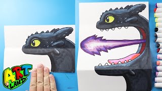 How to Draw a Toothless Surprise Fold [upl. by Tod]