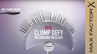 Clump Defy Volumising Mascara  Max Factor MakeUp Commercial [upl. by Onibla633]