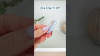 Blue Chalcedony Crystal Worry Stone [upl. by Guillermo]