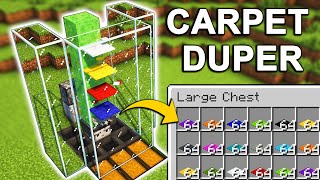 The BEST Carpet Duplicator Glitch FARM in Minecraft 121 Tutorial [upl. by Odille]