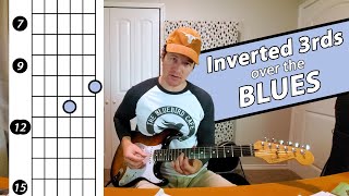 Using Inverted 3rds over the Blues  Guitar lesson [upl. by Ellicec343]