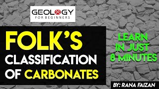 Folks Classification of Carbonates  Limestone  Geology for Beginners  Rana Faizan [upl. by Kcirdahc]