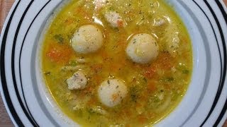 Thermomix TM 31 HühnerNudelSuppe mit Käseklößchen [upl. by Latonia350]