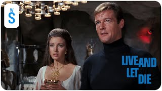 Live and Let Die 1973  Scene Bond and Solitaire escape below ground into Kanangas lair [upl. by Sigismondo]