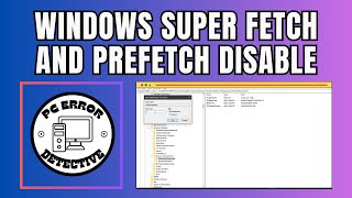 How to Disable Super Fetch and Prefetch in Windows [upl. by Fabiolas]