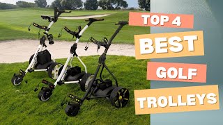 🟢 Top 4 Golf Trolleys 2024 Your Ultimate Buying Guide [upl. by Htnnek]