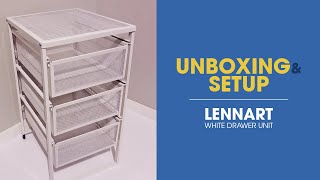 IKEA LENNART Mini Drawer Unboxing and Setup [upl. by Ryun458]