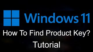 How to Find Windows 11 Product Key Quick Tutorial [upl. by Eiblehs55]