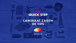 Verschillende zagen om laminaat te leggen  QuickSteptutorial [upl. by Melitta]