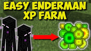 EASIEST ENDERMAN XP FARM IN MINECRAFT  117 Infinite XP Farm [upl. by Zeni729]