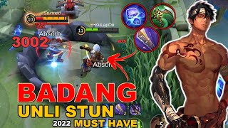 BADANG 2 WAYS UNLI STUN 2022  Badang Tutorial  MLBB [upl. by Akoyin]