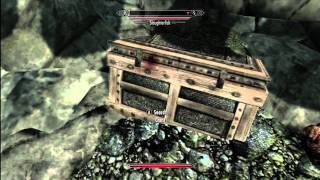 SKYRIM SECRET UNDERWATER CHEST [upl. by Peggi]