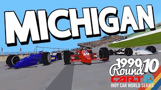 Michigan 500  Full Race  1990 CART Round 10  Indycar Racing II [upl. by Ludovika135]