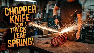 Making a Chopper Knife from a Truck Leaf Spring [upl. by Tove]