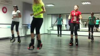 Exercises 2013  Kangoo jumps workout  fitness club 99  buftea  romania [upl. by Ecinehs]