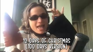 Angela Giarratana losing it while singing 12 Days Of Christmas 100 Days Version  AoAoAoA [upl. by Ahsoet]