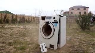 EKSPERMENT  Paltaryuyan Maşın Nə Qədər Dözümlü olduğunu göstərdi  Washing Machine DESTRUCTION [upl. by Gnouv464]