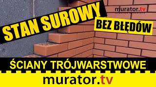 Budowa ścian trójwarstwowych  STAN SUROWY BEZ BŁĘDÓW [upl. by Junius607]