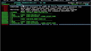 Locate edit copy data sets on IBM zOS mainframe system [upl. by Tteragram]