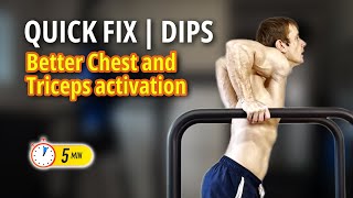 How to Do Dips Like a Gymnast  Correct Form for Better Chest amp Triceps Activation [upl. by Wernher567]