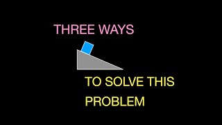 Block on an Incline Newtonian Lagrangain and Hamiltonian Solutions [upl. by Darcy]