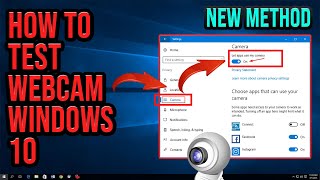 How to test webcam Windows10 2024 EASY [upl. by Eyoj788]