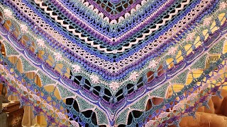 One Pretty Crochet Shawl and Some Yarn Advice Needed [upl. by Eliathan]