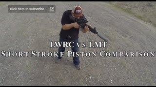 LWRC vs LMT AR15 Short Stroke Piston Gun Comparison Review [upl. by Ahsinirt]