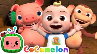 Head Shoulders Knees and Toes  CoComelon Animal Time  Animal Songs for Kids [upl. by Yednarb]