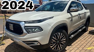 NOVA FIAT TORO RANCH 2024 20 TURBO DIESEL EM DETALHES  SEM CHANCES PARA MONTANA E OROCH [upl. by Philipson]