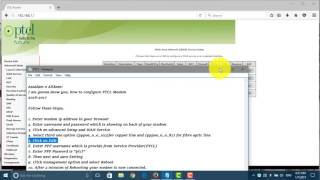 How to configure PTCL Modem 2019 After setting out [upl. by Melamie]