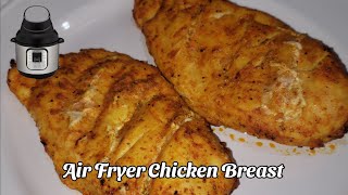 Air Fried Chicken Breast  Instant Pot Air Fryer Lid Chicken Recipe [upl. by Kela]