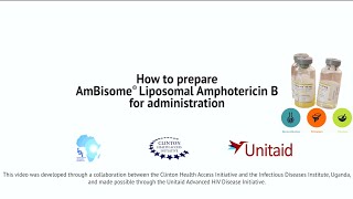 Preparation of Liposomal Amphotericin B Ambisome for Administration [upl. by Jarib941]