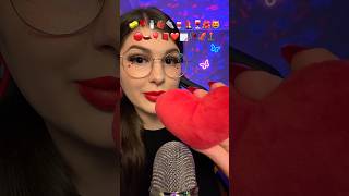 Red asmr ❤️ asmr feelthetingle asmrvideo tingles asmrsounds emojichallenge [upl. by Annaeoj]