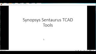 Sentaurus TCAD Tutorial 2 What are the Synopsys Sentaurus work bench 2nd Lecture [upl. by Julietta834]