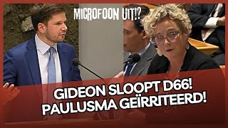 Gideon van Meijeren SLOOPT D66 Paulusma drukt geïrriteerd microfoon uit [upl. by Atreb376]