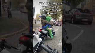 🤣🤣 peugeot 50cc scooter balademoto halloween2024 halloween humour fyp foryou dino [upl. by Acenom822]