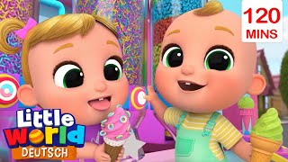 🍨 Niko und Nina lieben Eiscreme  Little World Deutsch  Singen amp Tanzen mit Tieren [upl. by Amado435]