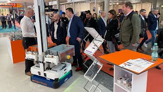 Worlds first autonomous mobile picking robot showcased at LogiMAT 2023  Brightpick [upl. by Lattonia]